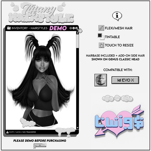 TWIG$: Tiffany Hairstyle [DEMO]