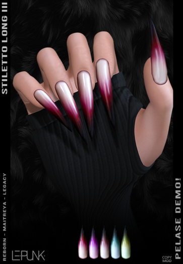 [ LEPUNK ] Stiletto Long III  [ADD]