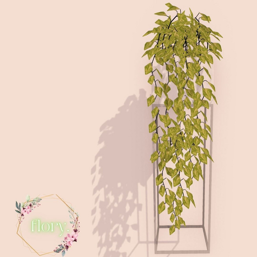 flory. - Pothos Planter White Marble/Silver