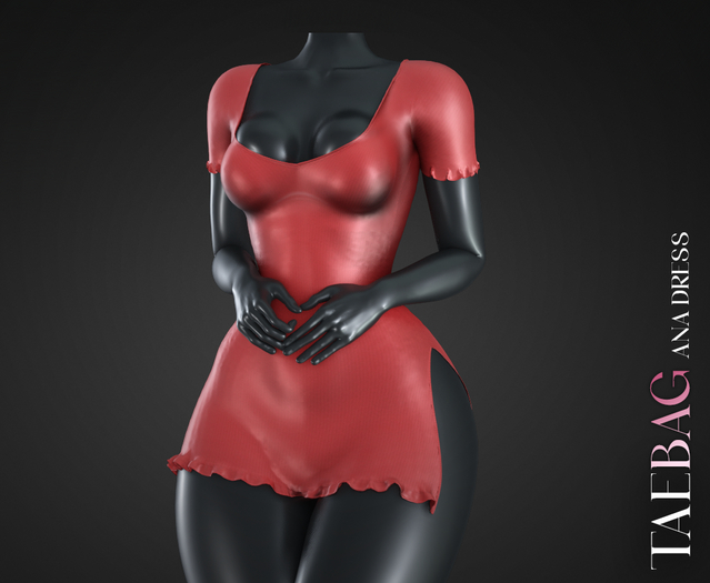 TAEBAG - Ana Dress Red