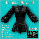 [R39] Natakia Playsuit-Black