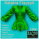 [R39] Natakia Playsuit-Lime