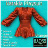 [R39] Natakia Playsuit-Orange
