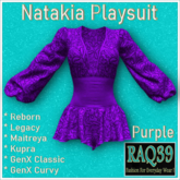 [R39] Natakia Playsuit-Purple