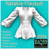 [R39] Natakia Playsuit-White