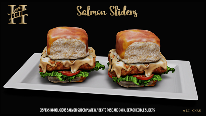 Chef Hill. Salmon Sliders 
