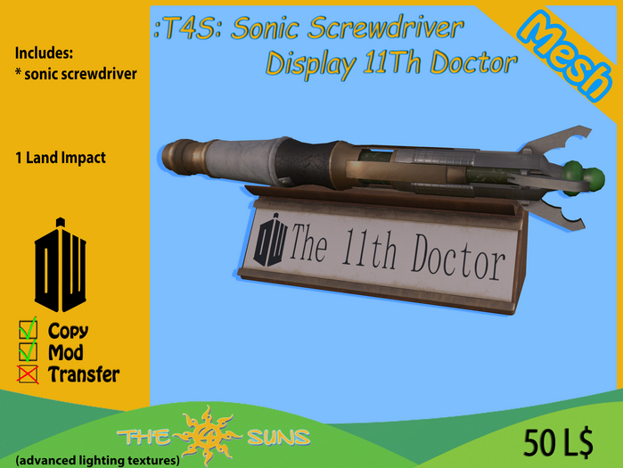 :T4S: Sonic Screwdriver Display 11Th Doctor