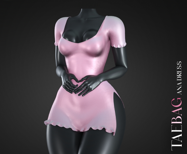 TAEBAG - Ana Dress Salmon