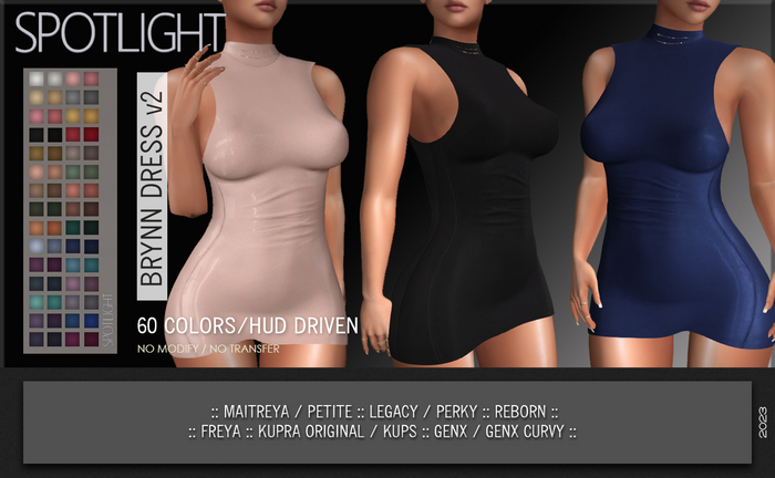 SPOTLIGHT - BRYNN DRESS v2 (DEMO Available In-World) 