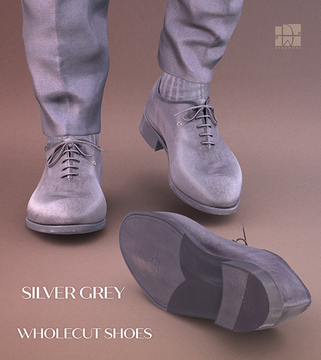 [Deadwool] Wholecut shoes - silver grey