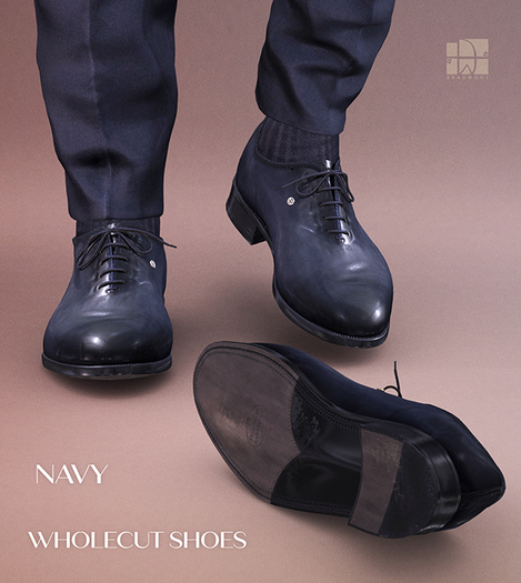 [Deadwool] Wholecut shoes - navy