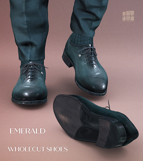 [Deadwool] Wholecut shoes - emerald
