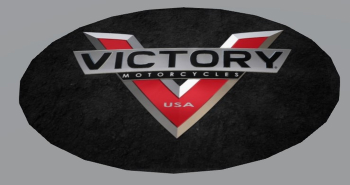 Oval Motorcycle Sign-Victory Motorcycles
