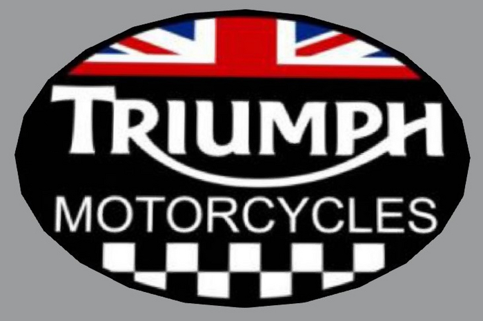 Oval Motorcycle Sign-Triumph Motorcycles