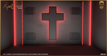 Red Cross Backdrop - The Bearded Guy