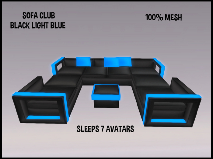 SOFA CLUB  LIGHT BLUE
