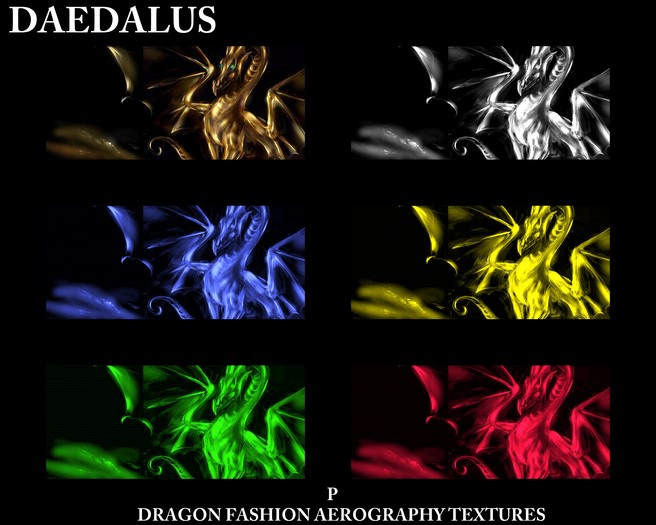 dragon aerography p textures