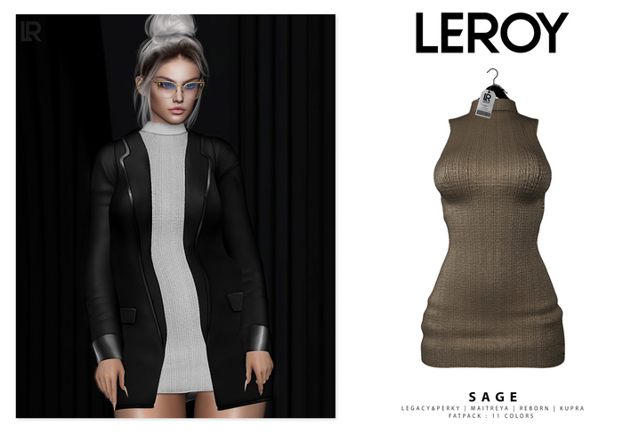 LEROY - Sage Dress - Tan