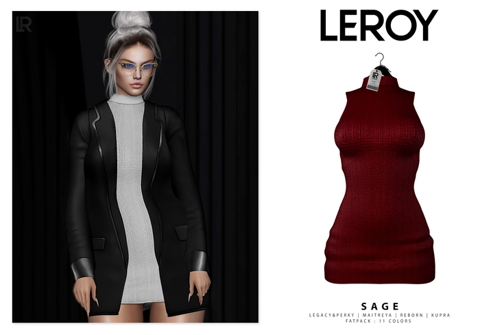 LEROY - Sage Dress - Red
