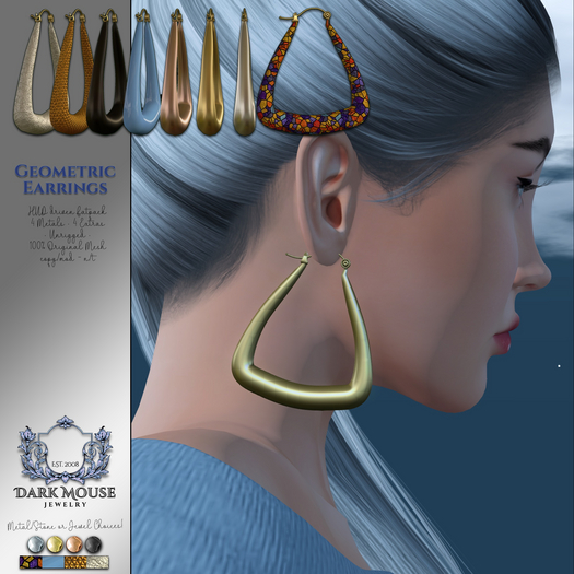 *DM* Geometric Earrings 