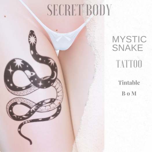 Secret body - Mystic snake - Tattoo