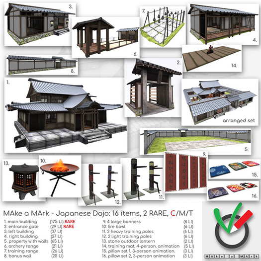 2. Japanese Dojo - entrance gate RARE