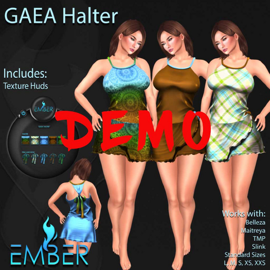 EMBER DEMO Gaea Halter UNPACKER  (wear HUD)