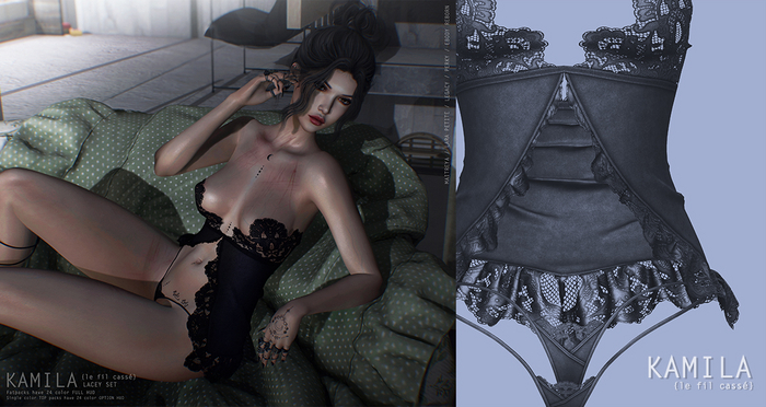 {le fil cassé} Kamila Set Graphite