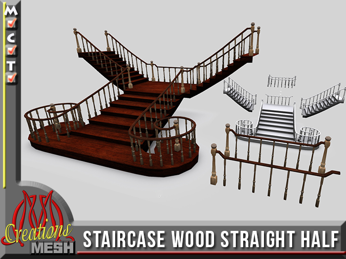 Staircase|Wooden Staircase Straight Half, grand staircase
