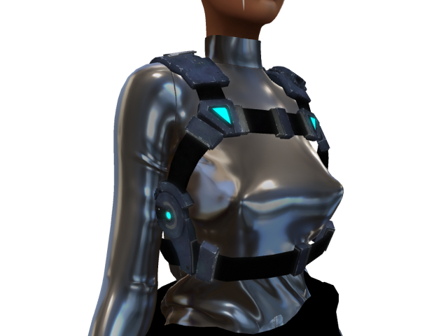 Military sci-fi chest straps