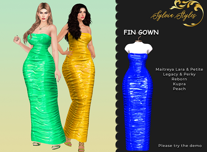 Fin Gown Blue