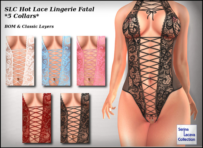 SLC Hot Lace Lingerie Fatal *5 Colours*
