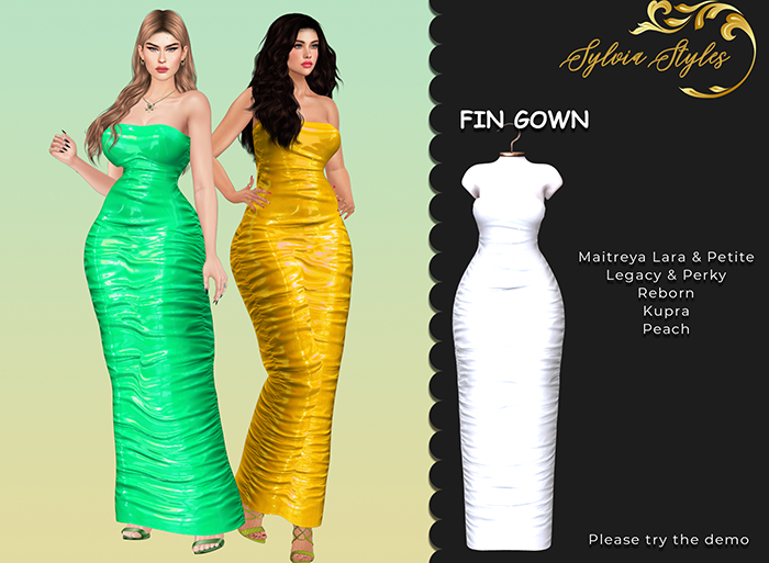 Fin Gown White