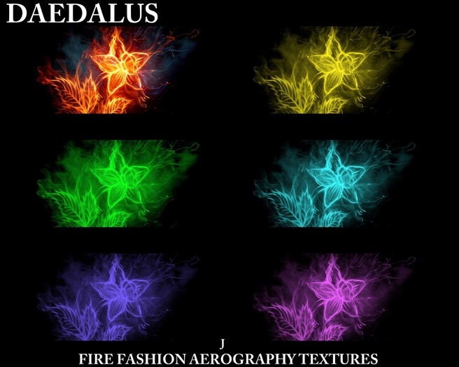 fire aerography j textures