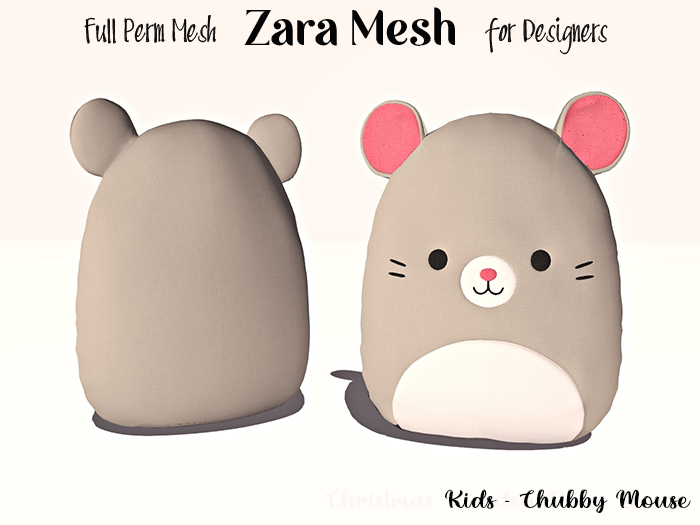 Second Life Marketplace - ZM - Kids - Chubby Mouse - FULL PERM MESH