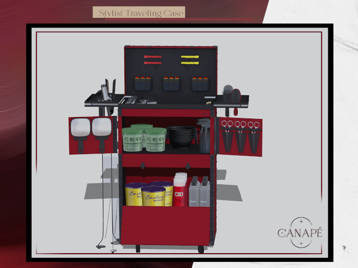 [Canape] Stylist Traveling Case Red