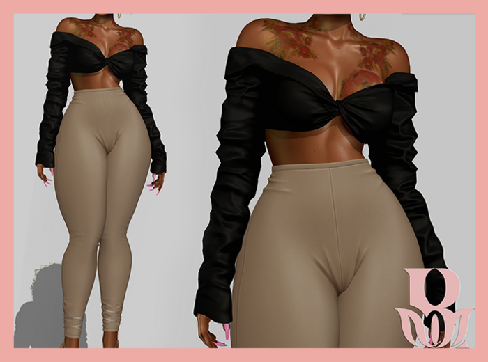 Rosary. Amara . Top Black