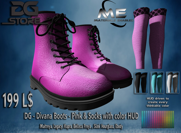 DG - Divana Boots - Pink - Unpacker
