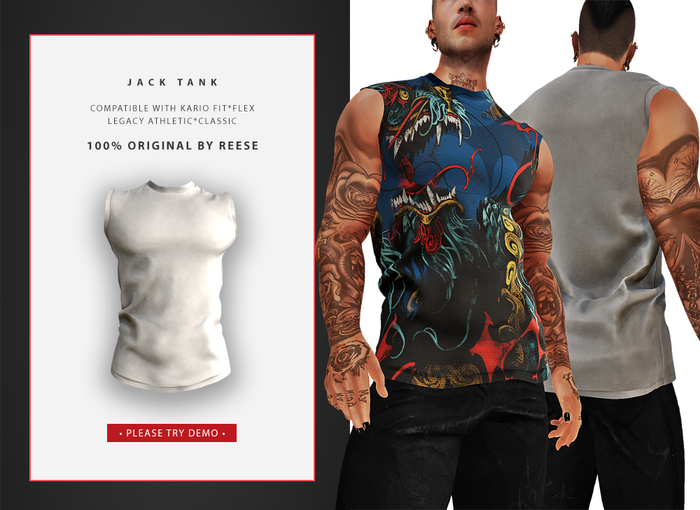 <By Reese>Jack Tank KARIO FIT/FLEX LEG ATH/CLASS Light