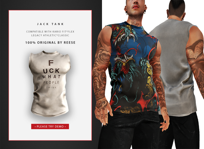 <By Reese>Jack Tank KARIO FIT/FLEX LEG ATH/CLASS FK
