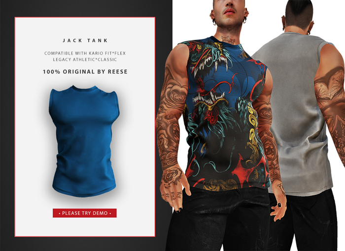 <By Reese>Jack Tank KARIO FIT/FLEX LEG ATH/CLASS Blue