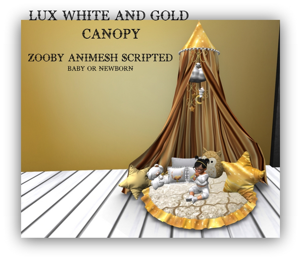 MERCI~GOLD LUX  BABY/NB CANOPY