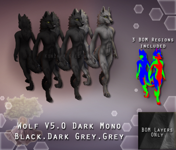 [KZK] - Wolf v5.2 BOM Layers - Monochrome Dark