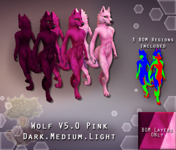 [KZK] - Wolf v5.2 BOM Layers - Pinks