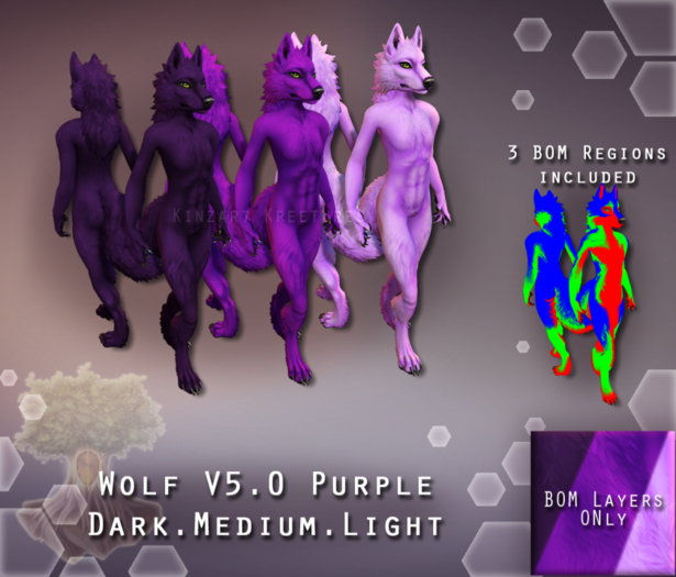 [KZK] - Wolf v5.2 BOM Layers - Purples