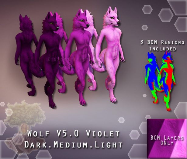 [KZK] - Wolf v5.2 BOM Layers - Violets
