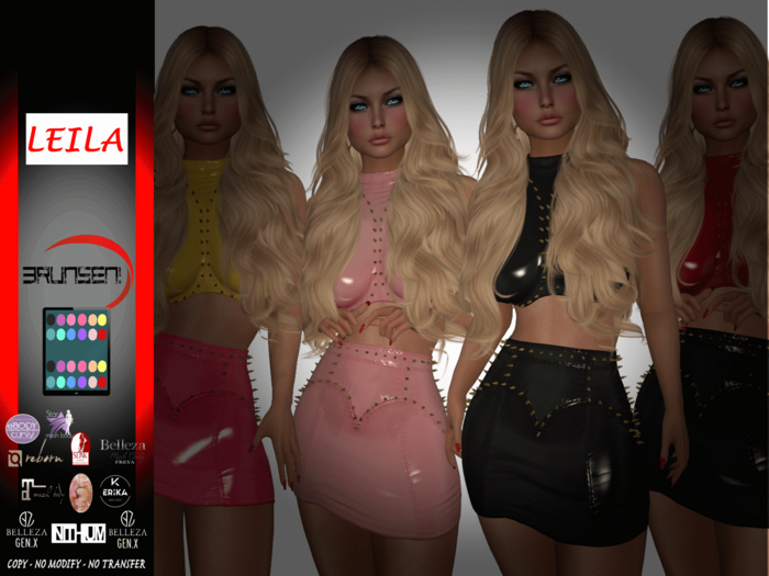 Brunsen Couture - Leila Sexy Outfit Leather Fatpack