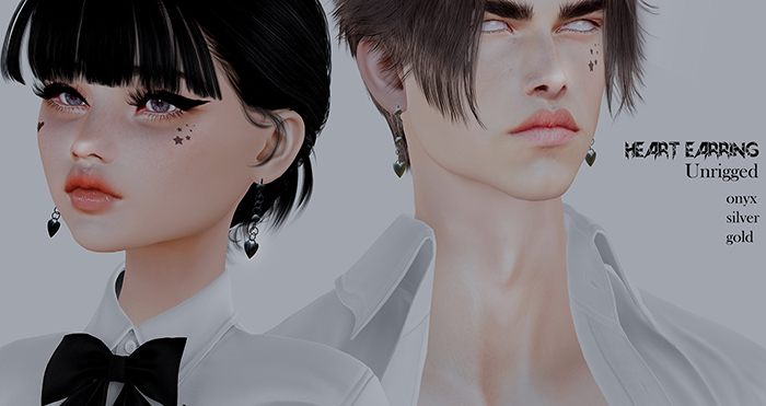 BeKaotic heart earring