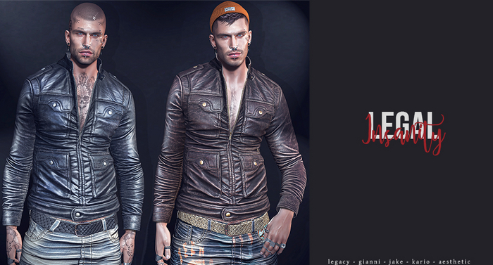 Legal Insanity - Damon leather jacket DEMO