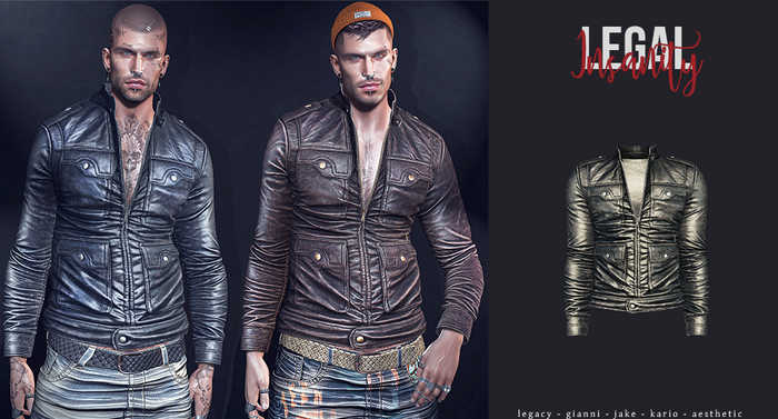 Legal Insanity - Damon leather jacket #6